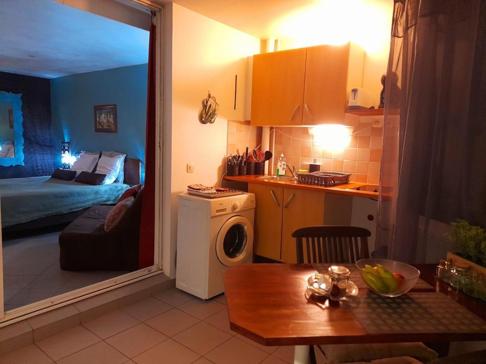 Ilet Bleu Studio Cosy Rdc Vue Mer Et Jardin - Acces Direct Plage Le Gosier  Eksteriør bilde